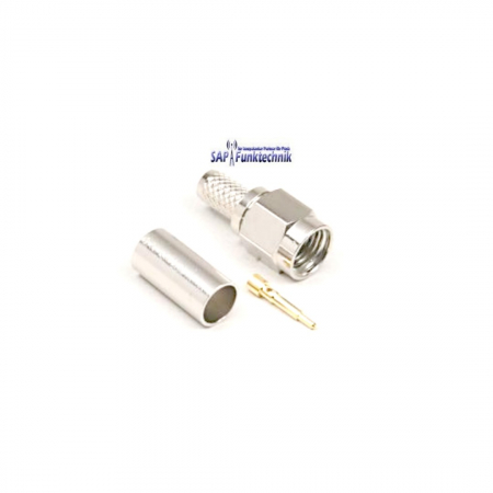 SMA-Stecker Crimpausführung für RG 58 Koaxialkabel